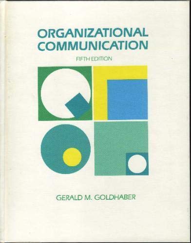 organizational communication 5th edition goldhaber, gerald m. 0697030415, 9780697030412