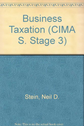 business taxation  neil d. stein 0434918520, 9780434918522