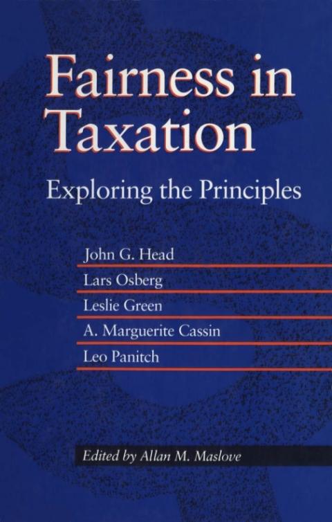 fairness in taxation 1st edition john c. lapp 1442623292, 9781442623293