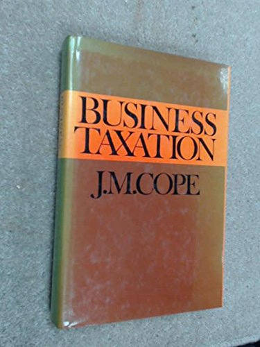 business taxation  j. m cope 0177610158, 9780177610158