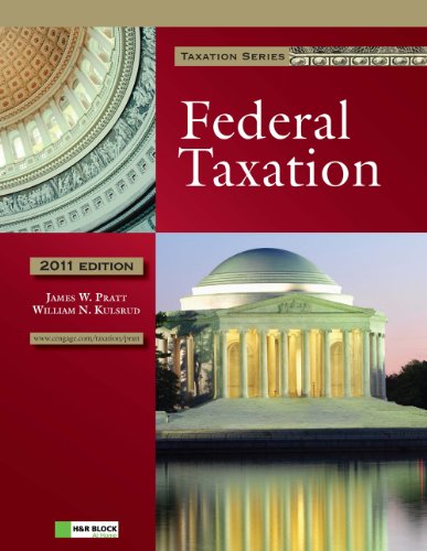 2011 federal taxation 5th edition pratt, james w., kulsrud, william  n. 1111221618, 9781111221614