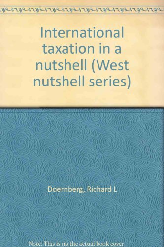 international taxation in a nutshell  doernberg, richard l 0314528148, 9780314528148