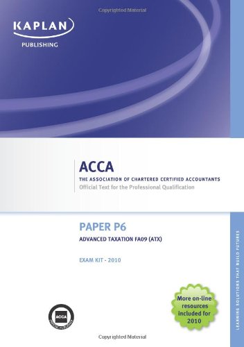 p6 advanced taxation exam kit  acca 1847107834, 9781847107831