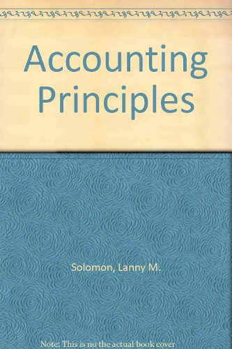 accounting principles 2nd edition solomon, lanny m 0060463767, 9780060463762