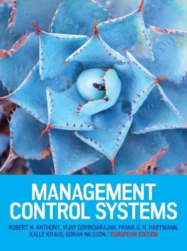 management control systems 6th edition anthony, robert newton 0256056692, 9780256056693