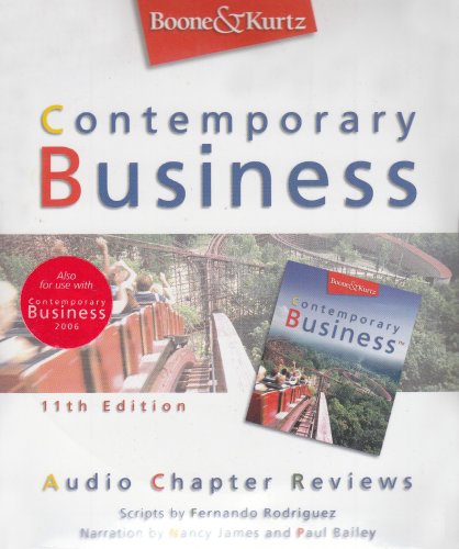 contemporary business 11th revised edition louis e. boone 0324206127, 9780324206128