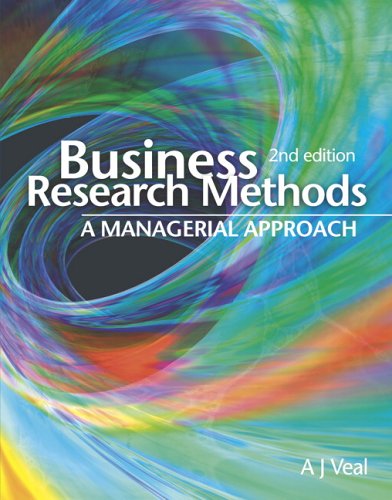 business research methods 2nd edition veal, a j 1741032539, 9781741032536