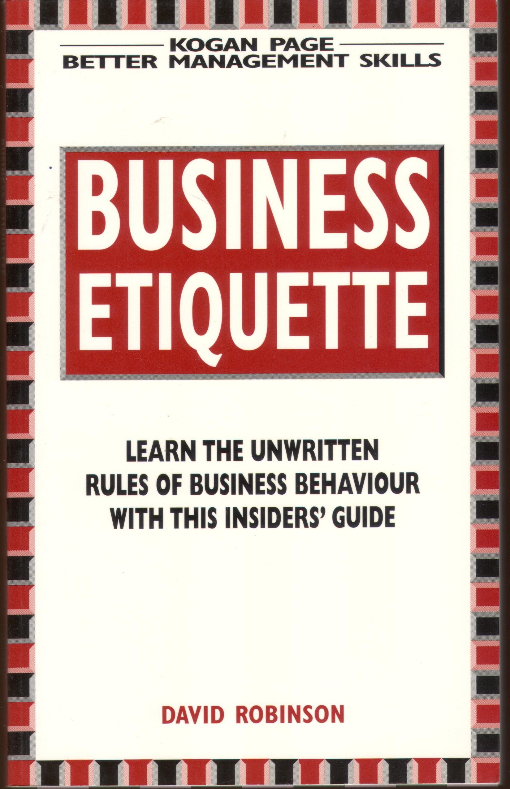 business etiquette 2nd edition author 074941183x, 9780749411831