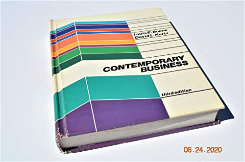 contemporary business 3rd edition boone, louis e. 0030597528, 9780030597527