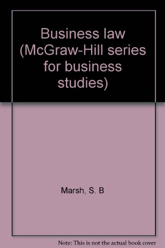 business law revised edition s. b marsh 0070842418, 9780070842410