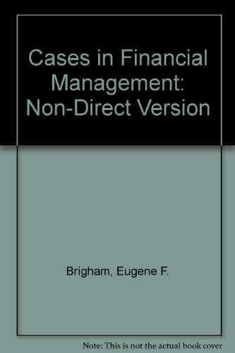 cases in financial management  brigham, eugene f 0030983290, 9780030983290