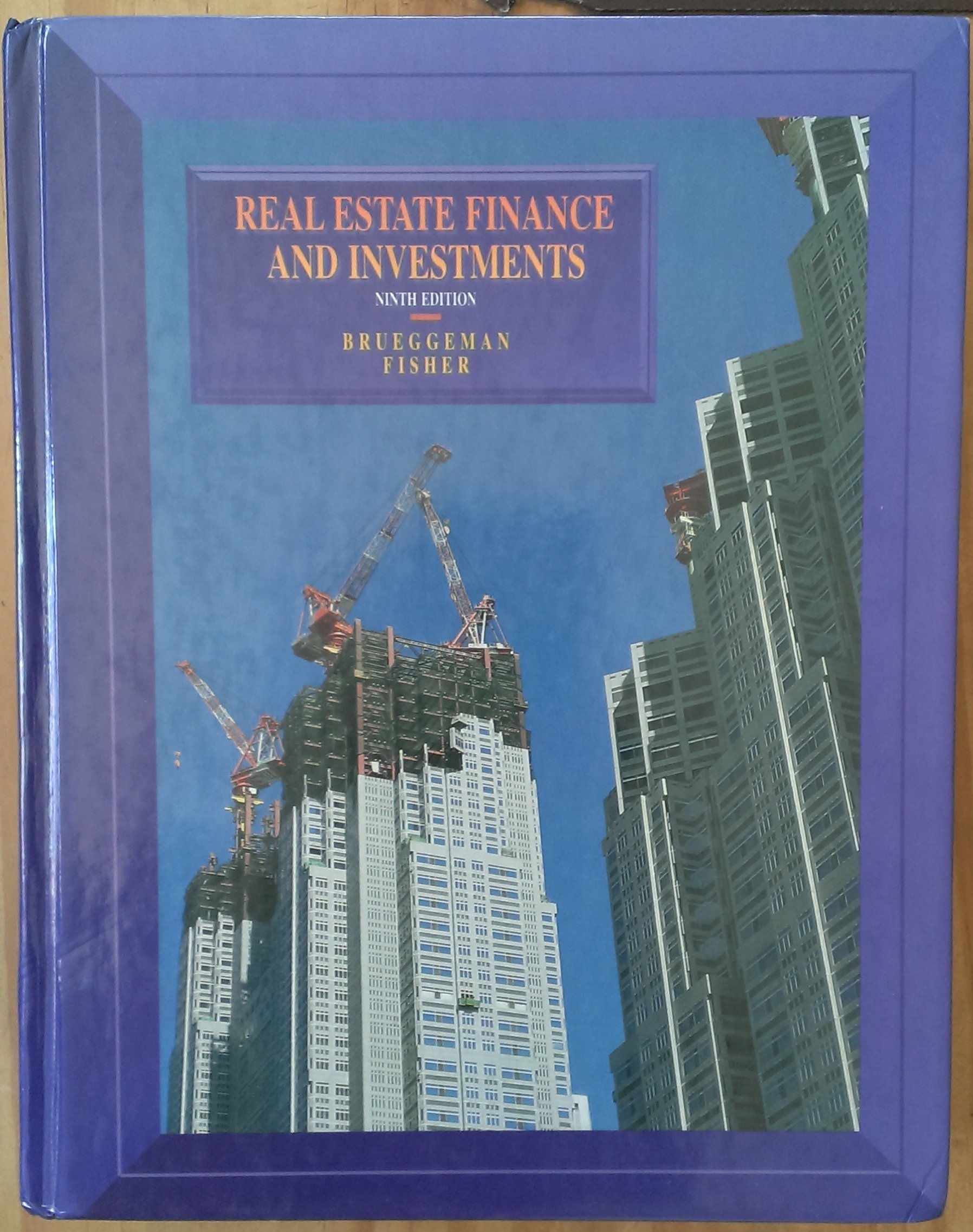 real estate finance and investments 9th edition brueggeman, william b., fisher, jeffrey d. 0256082901,