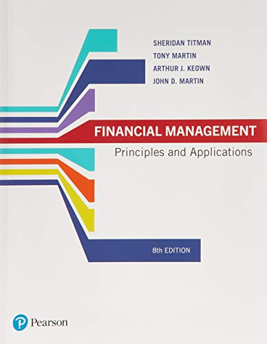 financial management principles and applications + mylab finance with  sheridan titman 1488657688,