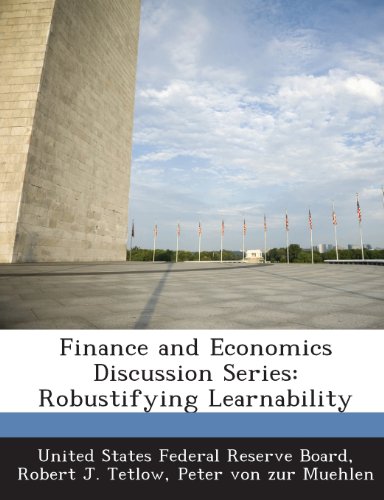 finance and economics discussion series  robert j. tetlow 128871128x, 9781288711284