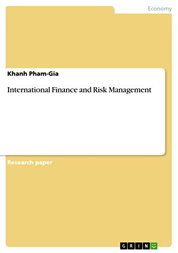 international finance and risk management  pham gia, khanh 3640383168, 9783640383160