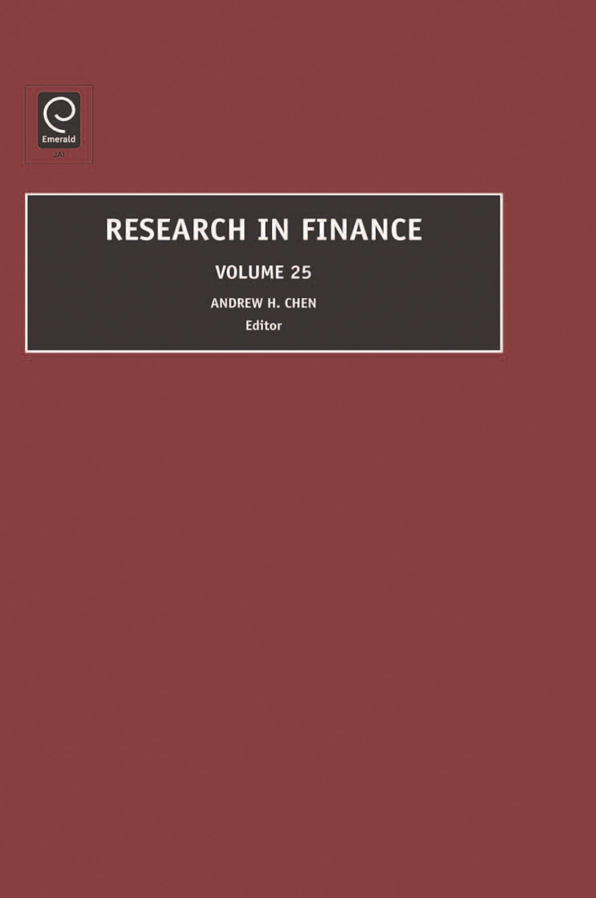 research in finance  andrew h. chen 184855446x, 9781848554467