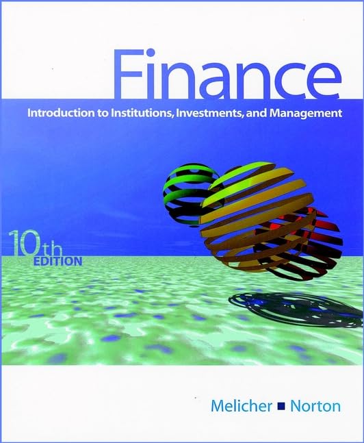 finance introduction to institutions investments and management 10th edition melicher, ronald w., norton,