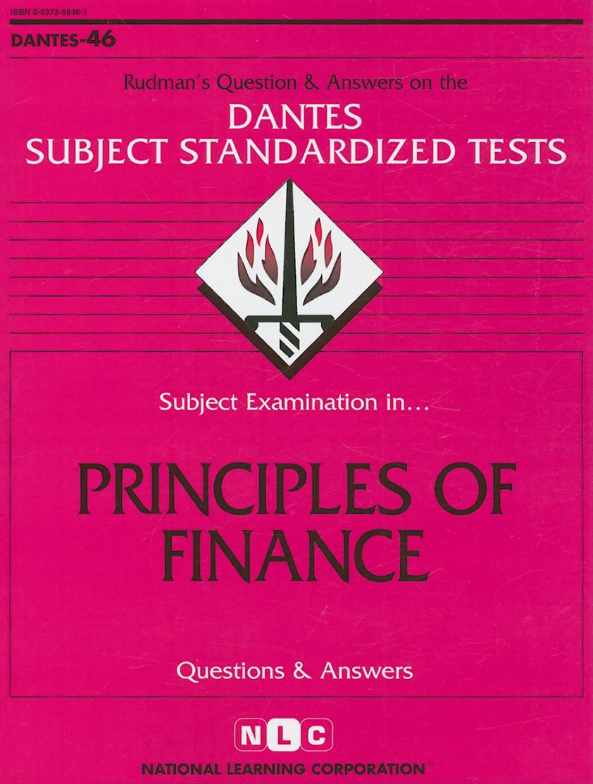 dsst principles of finance  national learning corporation 0837366461, 9780837366463