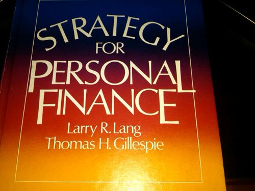 strategy for personal finance 2nd edition lang, larry r. 0070362815, 9780070362819