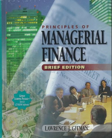 principles of managerial finance edition 5th, bk&cd rom edition gitman, lawrence j. & mridu vashist