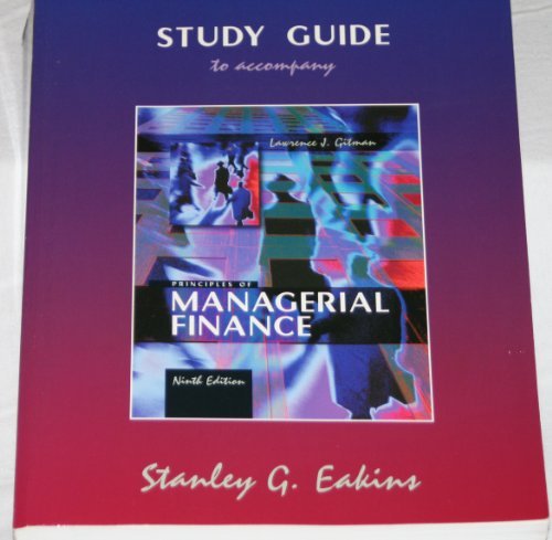 principles of managerial finance signed edition eakins, stanley g. 0321050665, 9780321050663