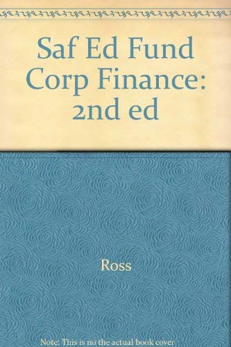 fundamentals of corporate finance 2nd south african edition stephen ross 007470799x, 9780074707999