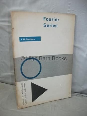 fourier series 1st edition ian naismith sneddon b0006axkmy