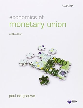 economics of monetary union 9th edition paul de grauwe 0199605572, 978-0199605576