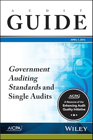 government auditing standards and single audits audit guide 1st edition aicpa 1943546762, 978-1943546763