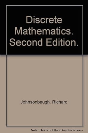 discrete mathematics 1st edition richard: johnsonbaugh b002jcak8y