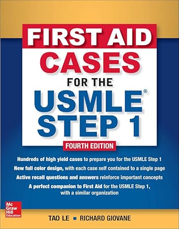 first aid cases for the usmle step 1  edition 4th edition tao le 1260143139, 978-1260143133