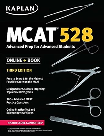 mcat 528 advanced prep for advanced students 3rd edition kaplan test prep 150620323x, 978-1506203232