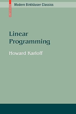 linear programming 1st edition howard karloff 0817648437, 978-0817648435