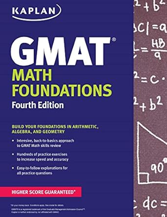 kaplan gmat math foundations 4th edition kaplan 1618658913, 978-1618658913