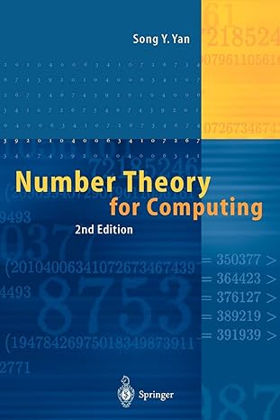 number theory for computing 1st edition song y. yan, m.e. hellmann 3642077102, 978-3642077104