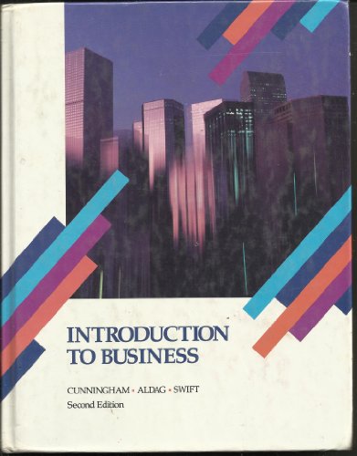 introduction to business 2nd edition cunningham, william h. 0538079118, 9780538079112