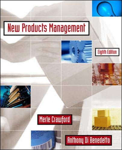 new products management 8th edition crawford, c. merle, di benedetto, c. anthony 0072961449, 9780072961447