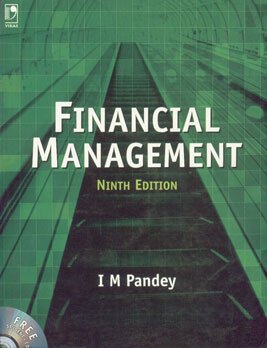 financial management 9rev edition pandey, i.m. 812591658x, 9788125916581