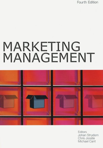 marketing management 4th edition j. w. strydom, m. c. cant, c. j. jooste 0702151599, 9780702151590