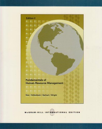 fundamentals of human resource management 2nd revised edition noe, raymond a. 0071108556, 9780071108553