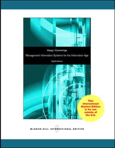 management information systems for the information age 8rev edition haag 0070167095, 9780070167094