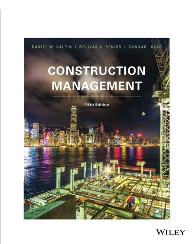 construction management  halpin, daniel w. 1119425735, 9781119425731