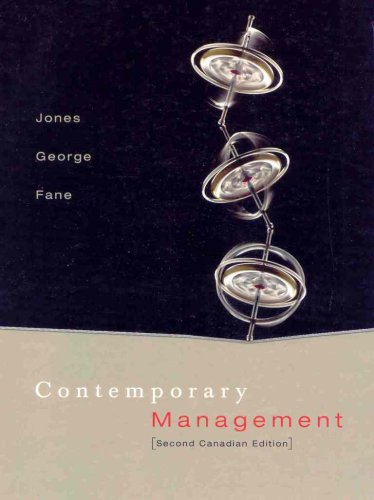 contemporary management 2nd edition jones, gareth, jennifer george & graham fane 0070922012, 9780070922013