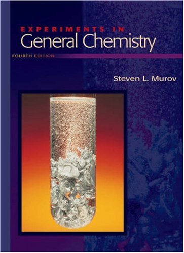 experiments in general chemistry 4th edition murov, steven l. 0534424627, 9780534424626