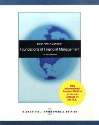 foundations of financial management 13th edition stanley block 0071280928, 9780071280921