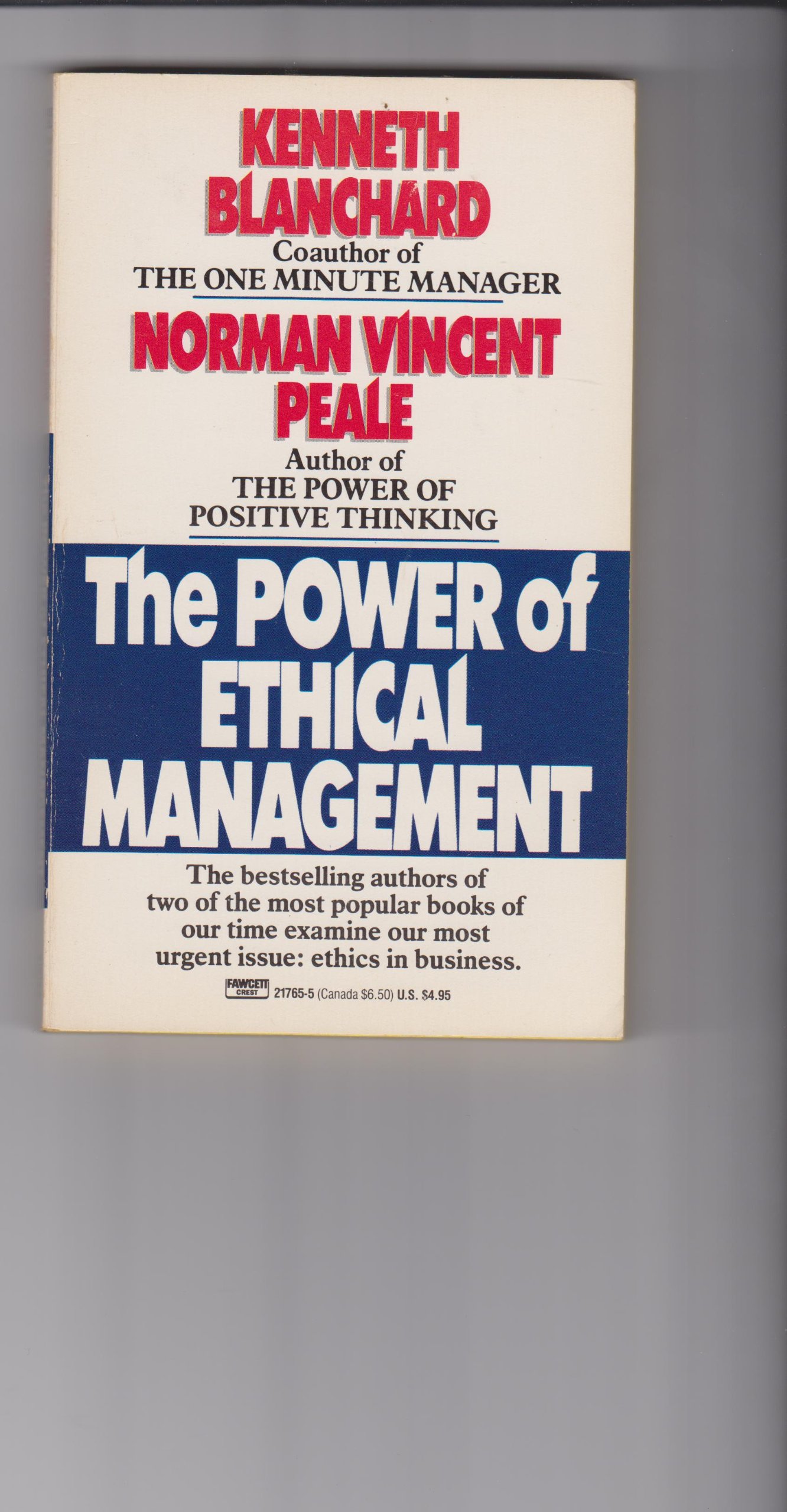 power of ethical management  peale, norman vincen 0449217655, 9780449217658