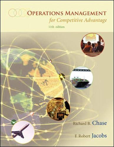 operations management for competitive advantage 11th edition chase, richard, jacobs, f. robert, aquilano,