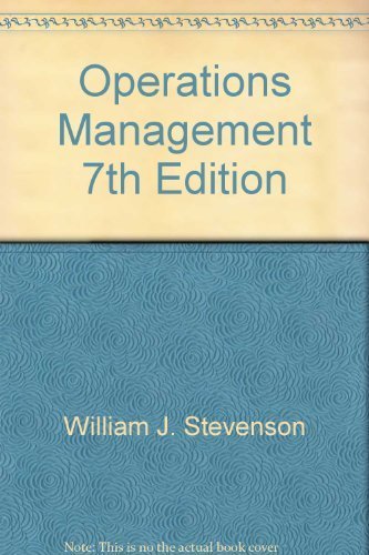 operations management 7th edition 7th edition william j. stevenson 0072443901, 9780072443905