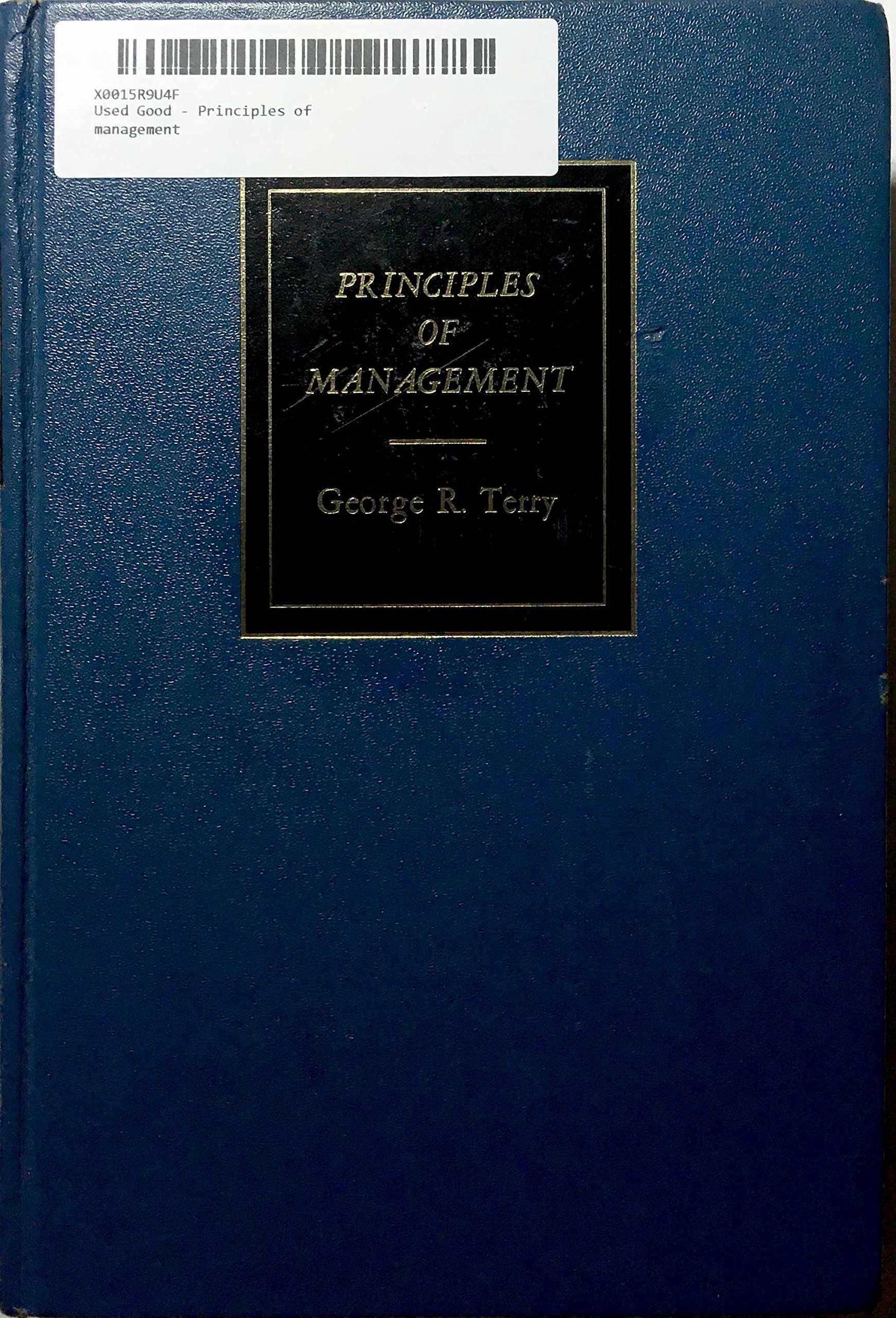 principles of management 7th edition terry, george robert 0256018766, 9780256018769