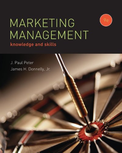 marketing management 9th edition peter, j. paul, donnelly, jr, james 0073381136, 9780073381138